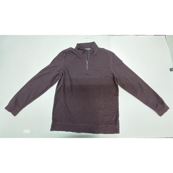 Calvin Klein‎ sweater Men's size Large burgundy quarter-zip - Picture 1 of 4
